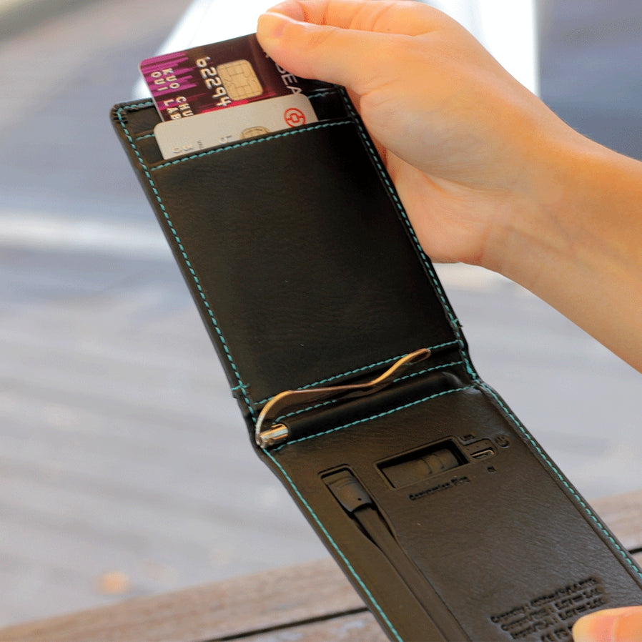 Powerbank + Papiergeldtasche | Smart Portemonee