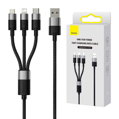 3in1 USB Kabel Ultraschnell | Baseus StarSpeed 3.5A