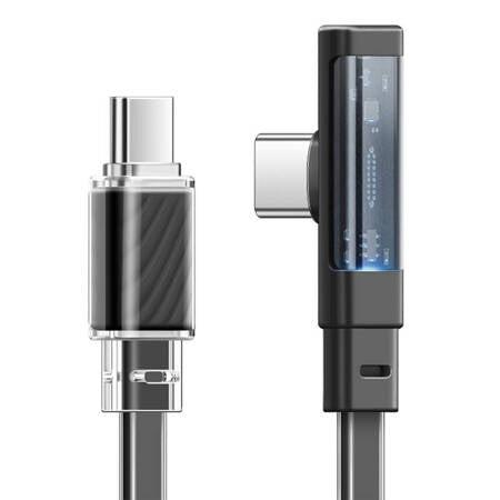 Cable USB-C 90 angled | Baseus 1.2m with LED