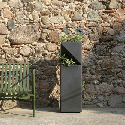 Moderne vertikale Blumensäule Anthrazit | Rephorm Plantower Blumenständer