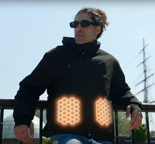 Elektrisch beheizte Allwetter Thermojacke Jacke | UZE Tech Jacke