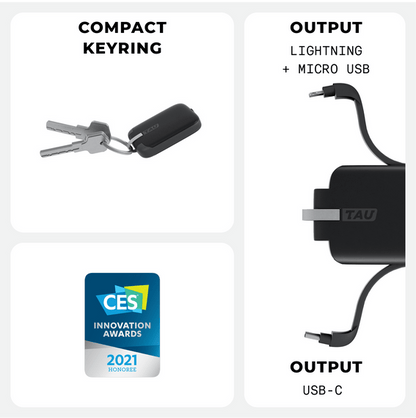Powerbank als Schlüsselanhänger | Tau